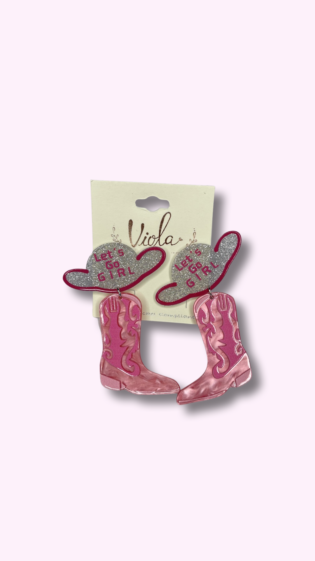 "Hand-Made Beaded Cowgirl Earrings"