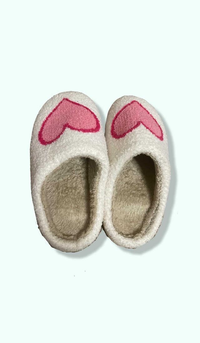 “Pink Heart Slippers”